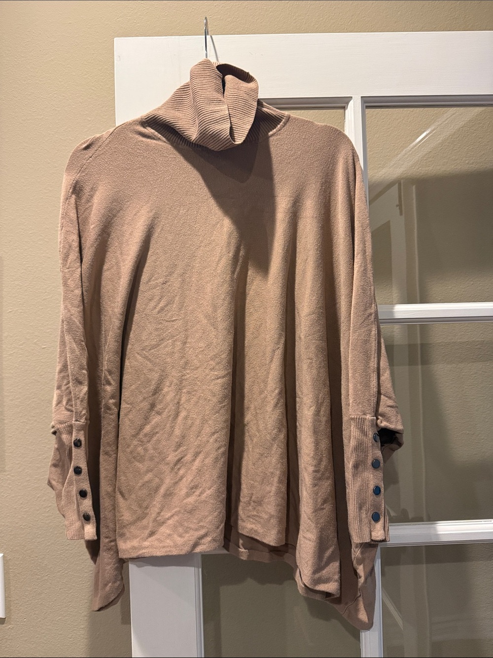 Alfani Women's Taupe Cowl Neck Sweater